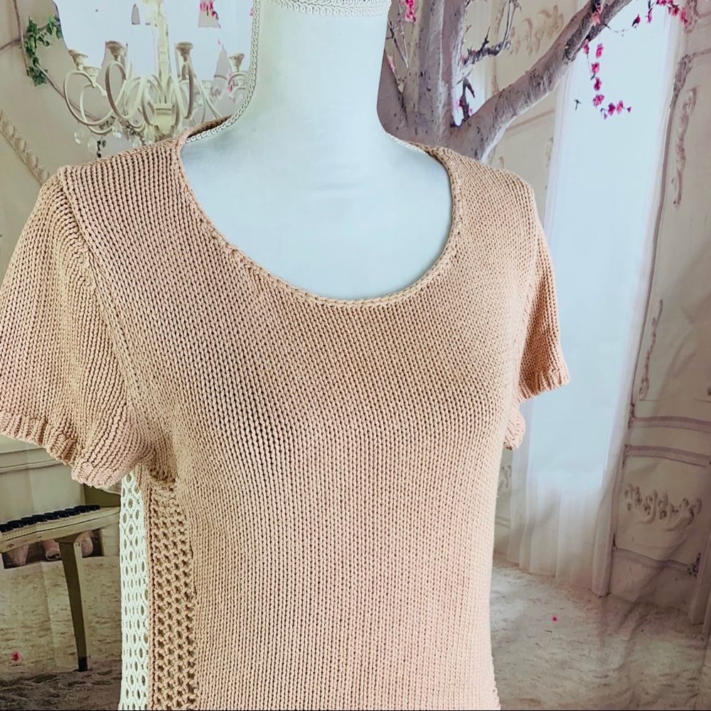 SOLD Anthro Moth Madeira Eyelet Back pull - Picture 5 of 8